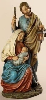 Tall Holy Family Resin Nativity Figurine