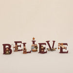 "Believe" Resin Nativity Letters