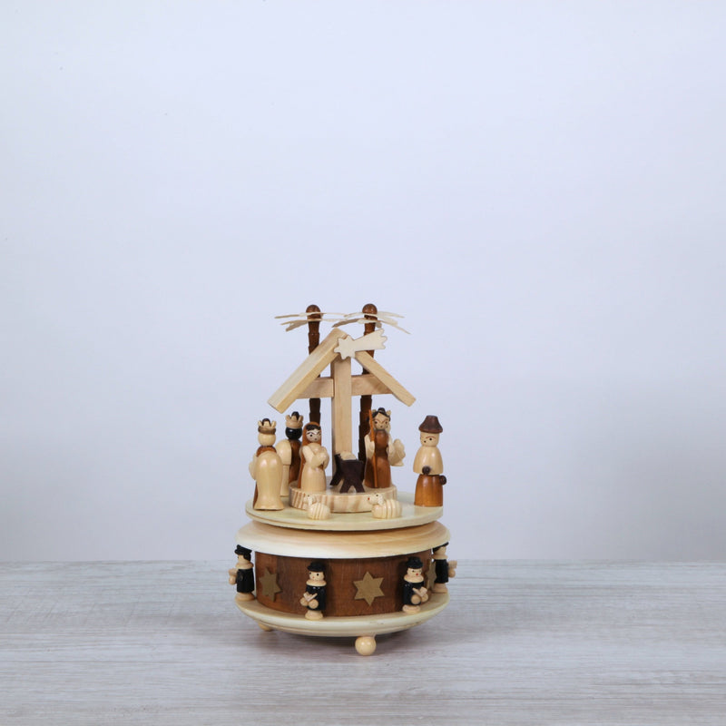 Dutch Rotating Wood Nativity