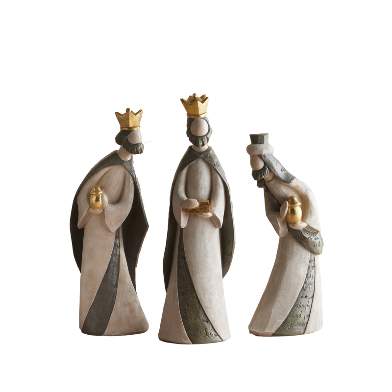 Wise Men Silent Night Resin Nativity