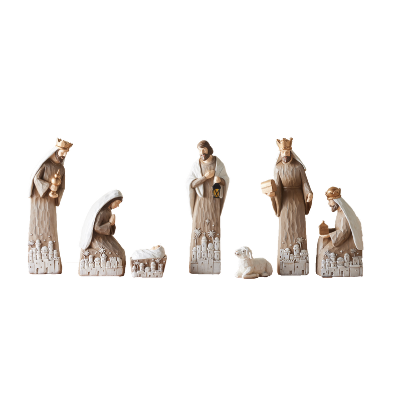 O Night Divine Resin Nativity