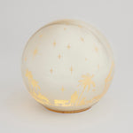 Light-up Gold Glass Nativity Sphere