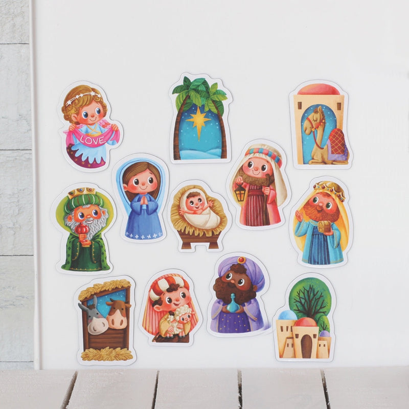 Children's Vinyl Nativity Magnet Set