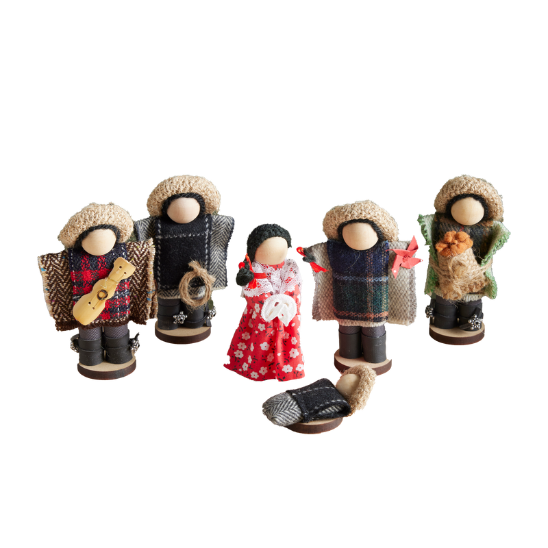 Chilean Fabric Nativity Family Set