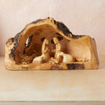 Carved Grotto Olive Wood Nativity