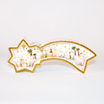 Light-up Shooting Star Porcelain Nativity