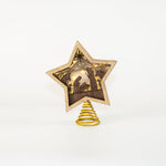 Light-up Silhouette Wood Nativity Star Topper