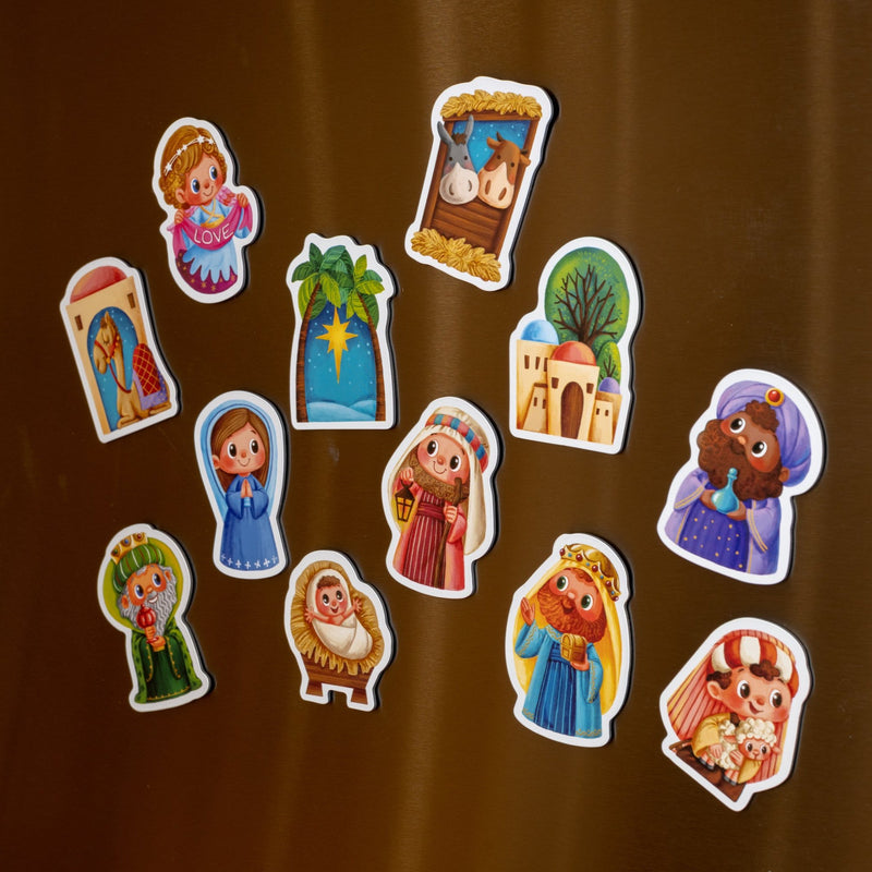 Children's Vinyl Nativity Magnet Set