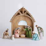 Traditional Resin Nativity Manger Set