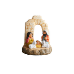 Peruvian Inca Arch Holy Family Nativity Figurine