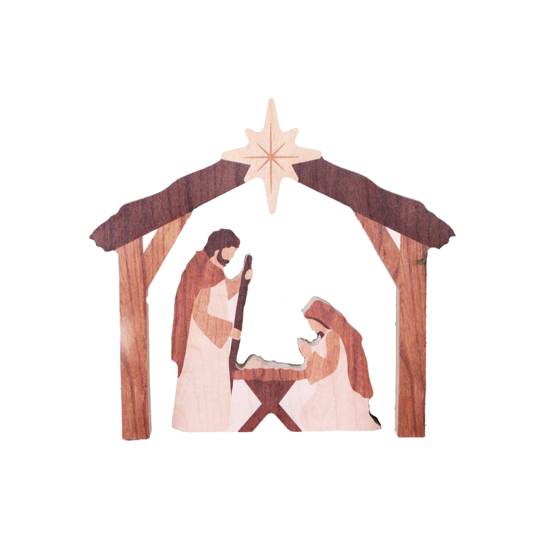 Holy Family Wood Nativity Set