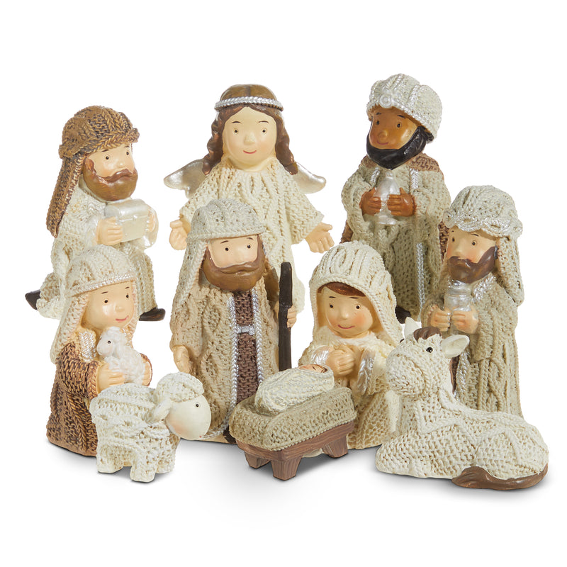 Kinder Joy Resin Textured Nativity