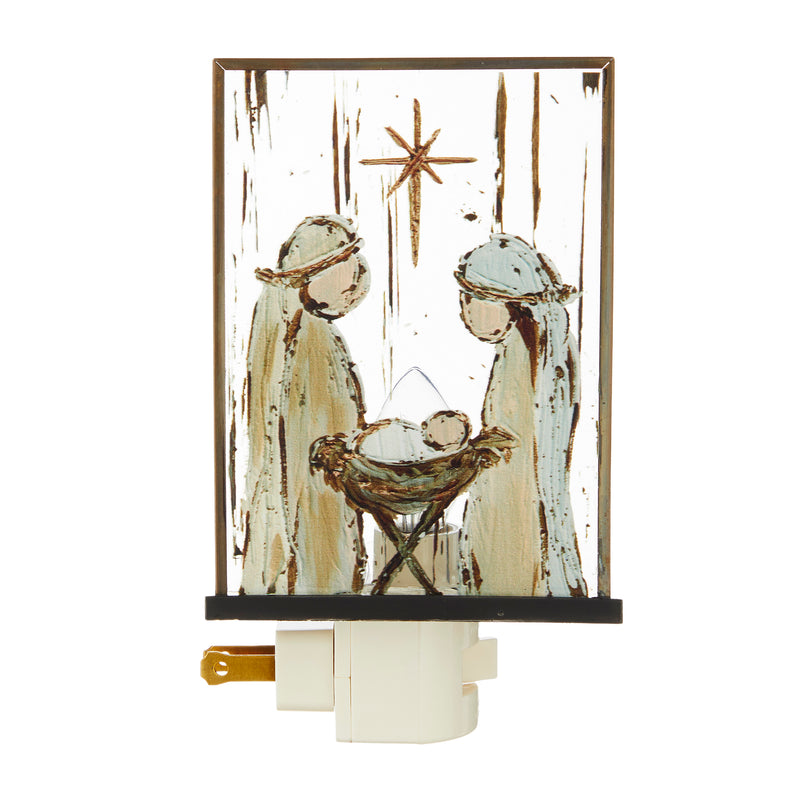 Holy Family Nativity Star Night Light