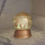 Light-up Gold Glitter Ball Nativity