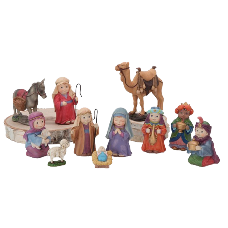 Children's Colorful Resin Nativity