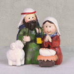 Mini Holy Family Sheep Resin Nativity