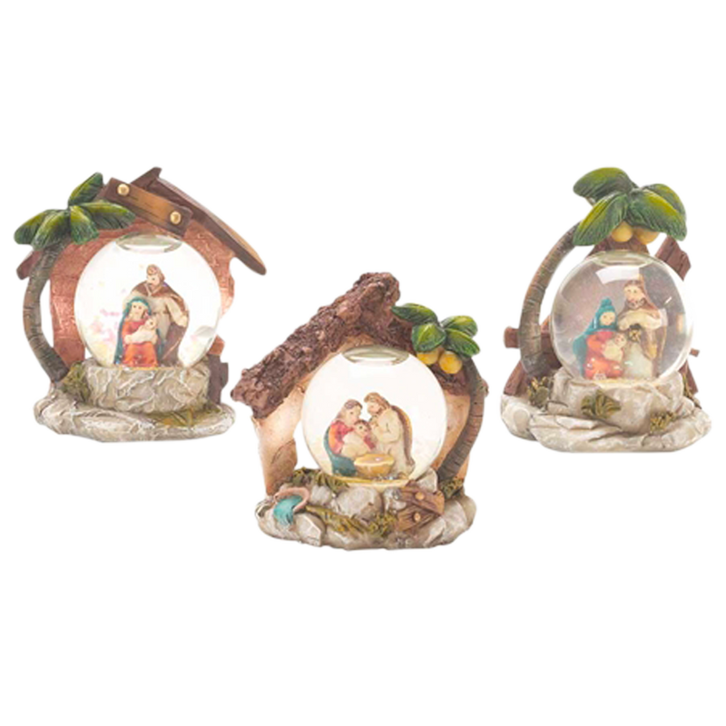 Assorted Mini Snow Globe Nativity