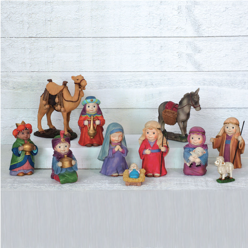 Children's Colorful Resin Nativity