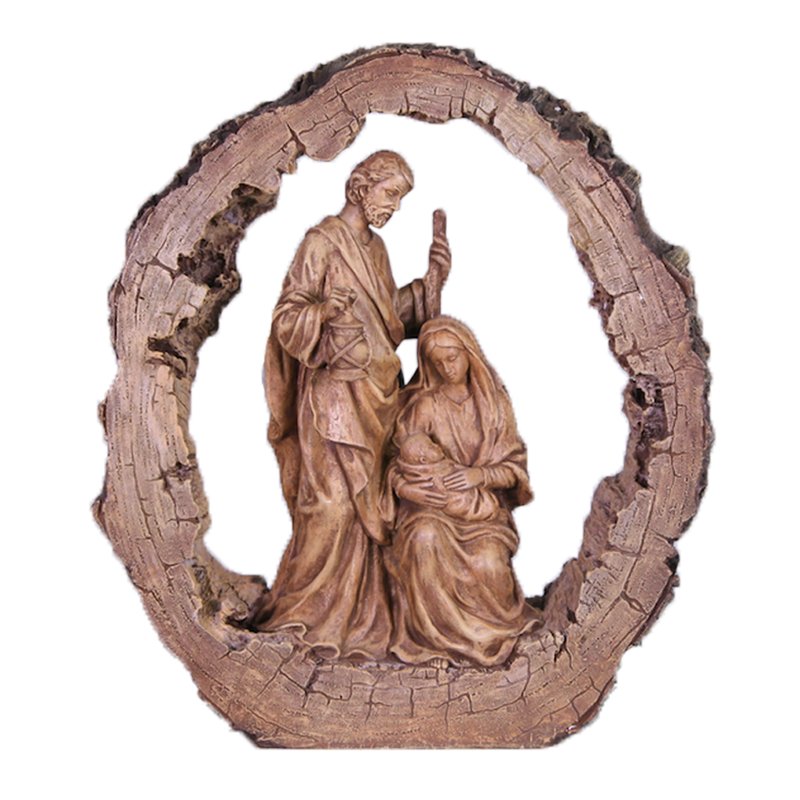 Bronzed Holy Family Resin Nativity