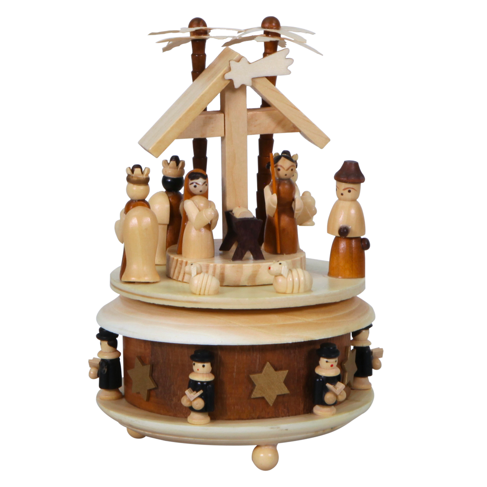 Dutch Rotating Wood Nativity – The Nativity Market