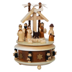 Dutch Rotating Wood Nativity